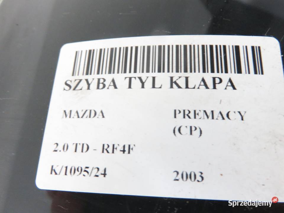 SZYBA TYLNA MAZDA PREMACY CP KOMBIVAN