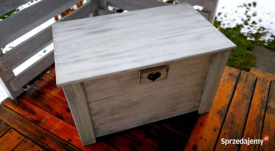 Skrzynia drewniana jako stolik kawowy ława świętokrzyskie