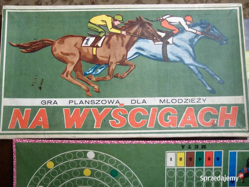 Gra planszowa Na Wyścigach z PRLu Lata 80te Łódź