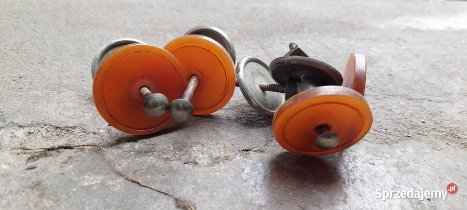 gałki mebli prl 4 sztuki Uchwyty Rydułtowy