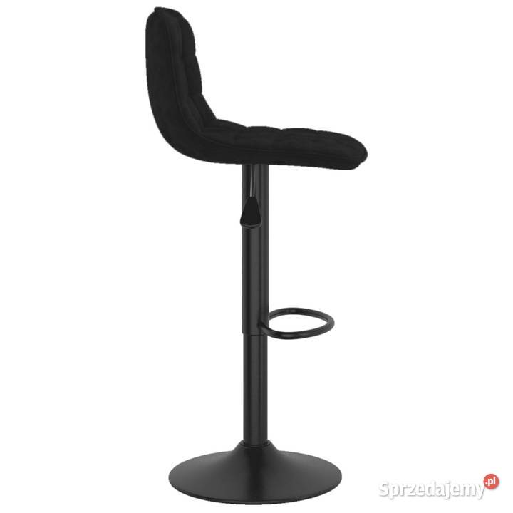Stołki barowe 2 czarne obite aksamitem WM333988 Warszawa sprzedam