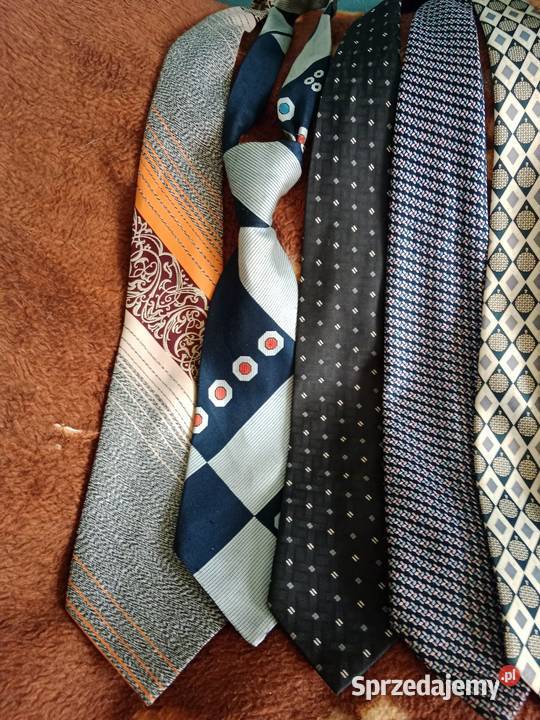 ZESTAW 14 Krawatów VINTAGE Lata 90 Krawaty Ruda Śląska