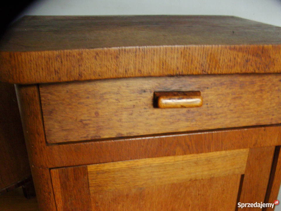 Stara szafka drewniana Art Deco vintage loft Warszawa