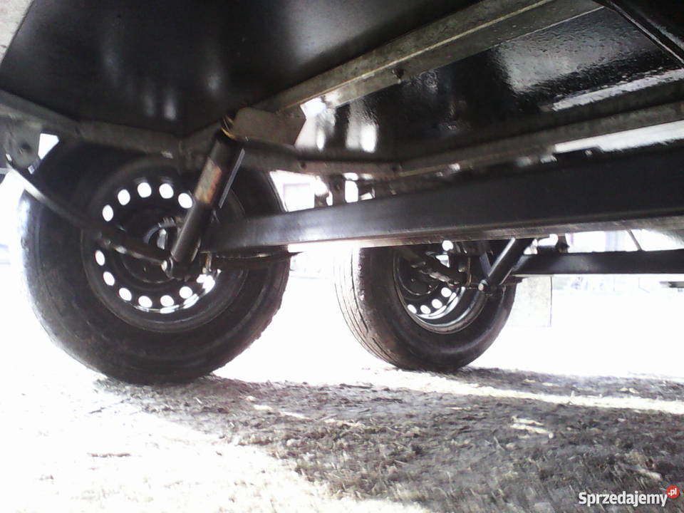 Przyczepka dwuosiowa na resorach Kuczbork-Osada