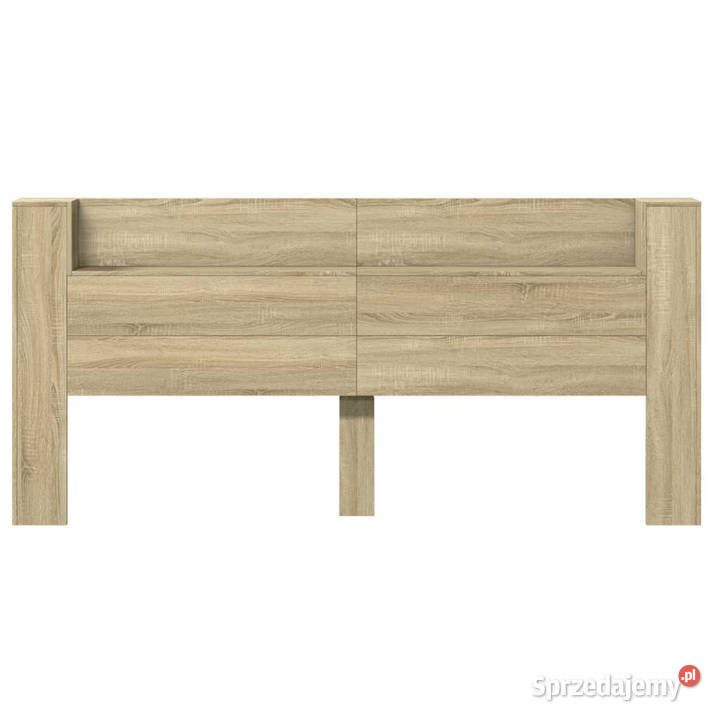 Zagłówek z półką i LED dąb sonoma 220x165x1035 Warszawa