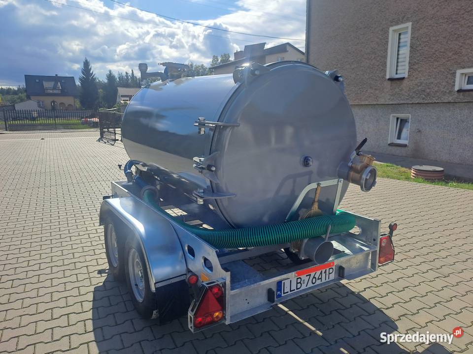 Przyczepka Beczka do Bentonitu Przewiertów Cysterny lubelskie Firlej