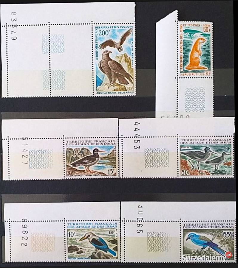 FRANCUSKIE TERYTORIUM AFARÓW i ISSÓW 1967 MNH Filatelistyka Człuchów