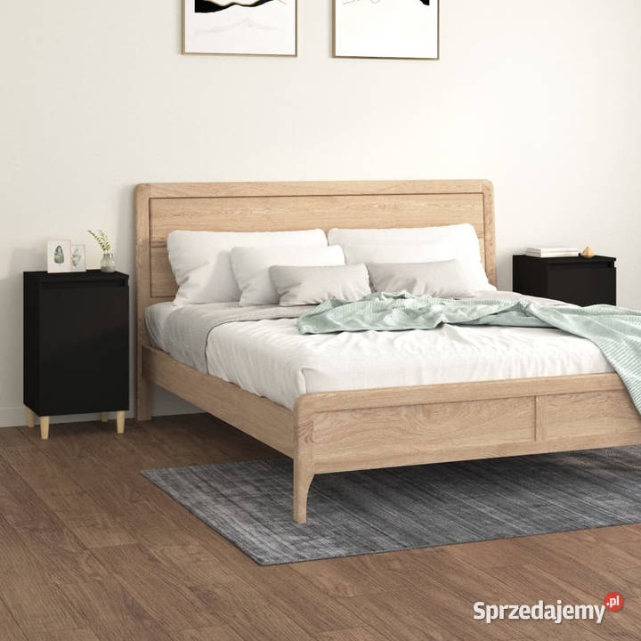 Szafki nocne 2 czarne 40x35x70 WM819631 Warszawa