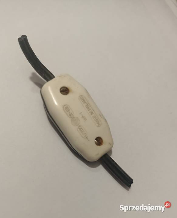 Stary Wyłącznik Włącznik Przełącznik Kabel śląskie Sosnowiec