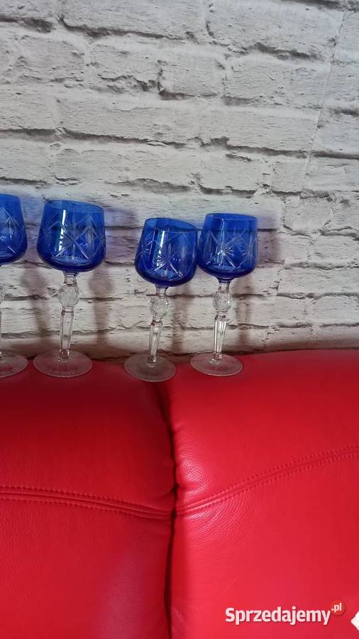 Remery kobaltowe kryształ z lat 50 Warszawa
