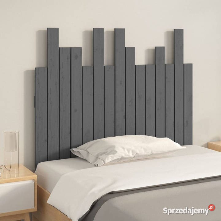 Wezgłowie łóżka szare 955x3x80 lite drewno Warszawa sprzedam