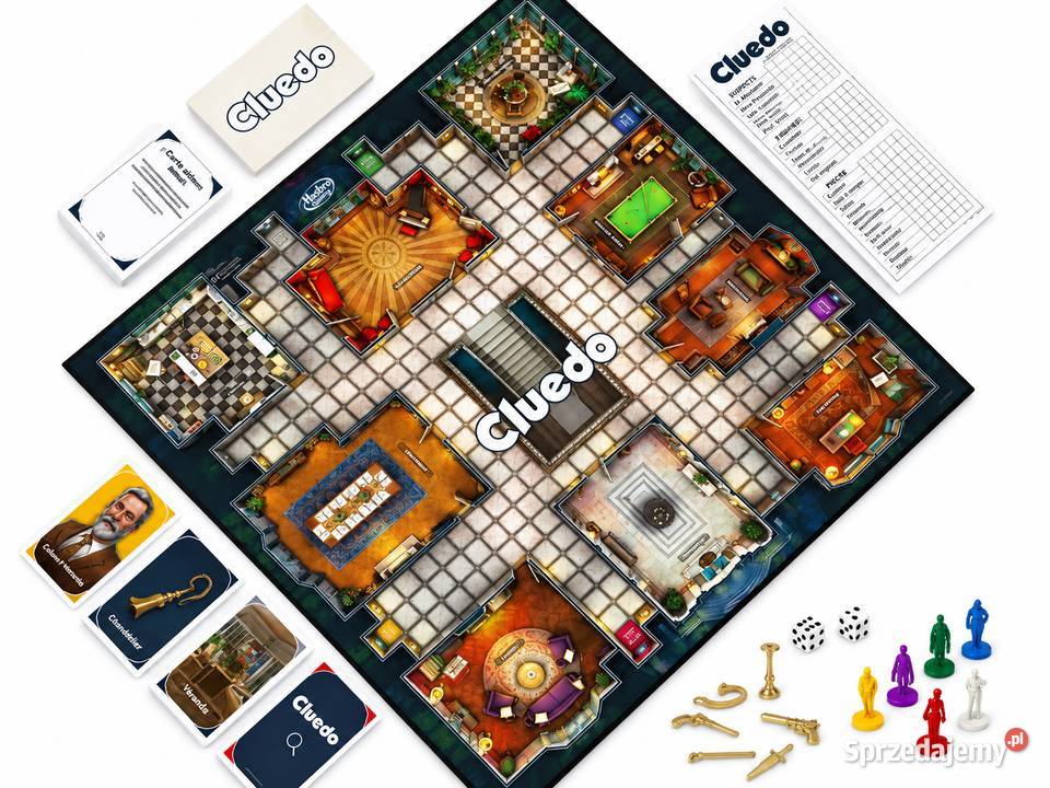 Cluedo Hasbro gra planszowa detektywistyczna 26 Przeźmierowo