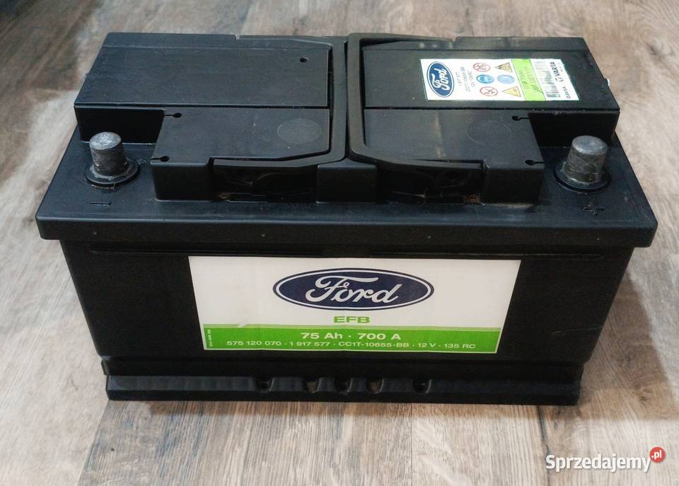 Oryginalny akumulator Ford Varta EFB 75Ah 700A