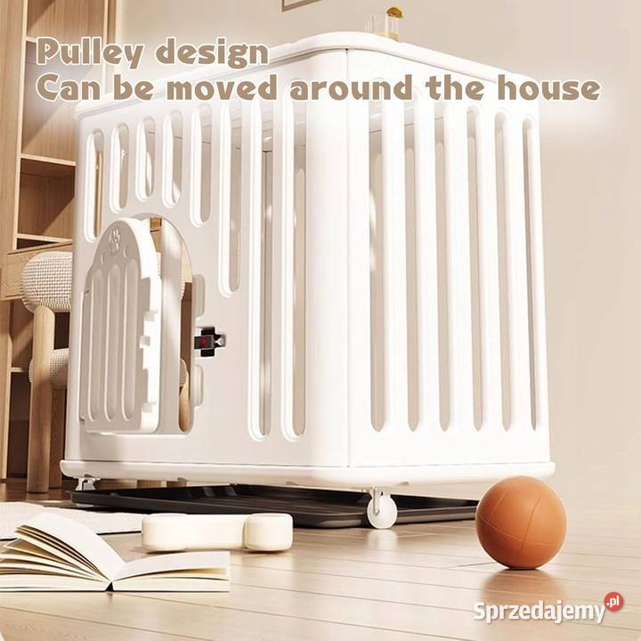 Klatka Kojec Psa Transporter Biały mazowieckie