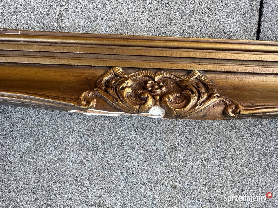 Rama ozdobna drewniana do obrazu lustra złota mazowieckie