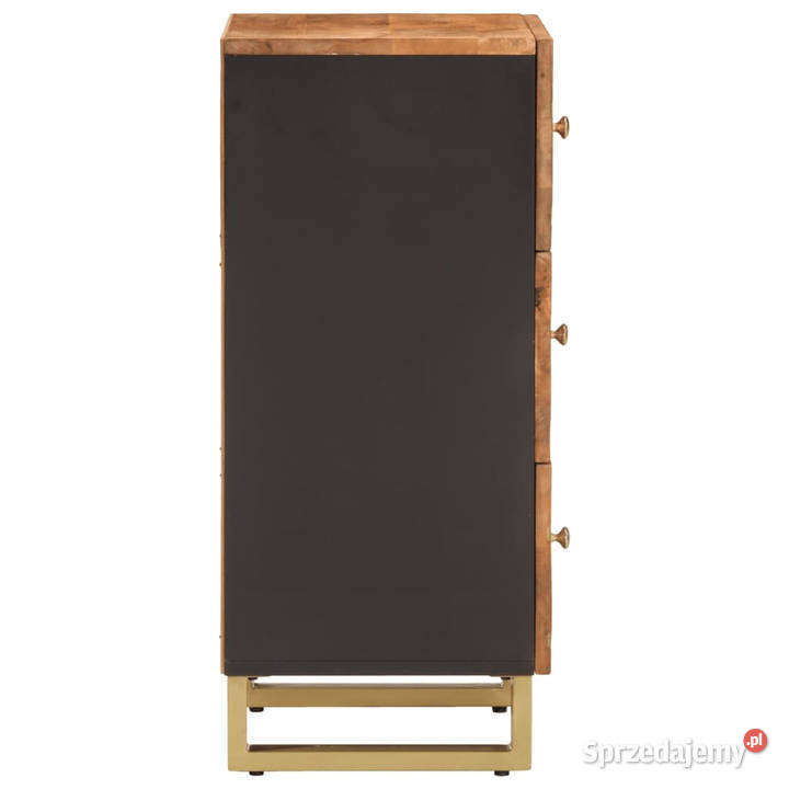 Szafka brązowoczarna 40x335x75 lite drewno mango Warszawa