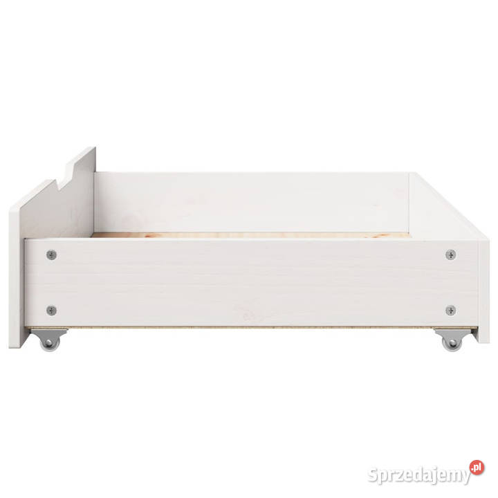 Szuflady pod łóżko 2 białe 80x55x16 drewno Warszawa