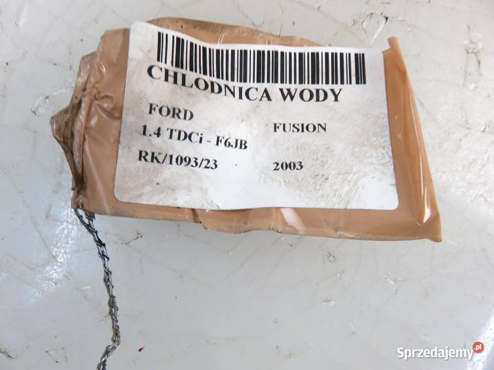 CHŁODNICA WODY FORD FUSION 14 TDCi 2S6H8K161BB