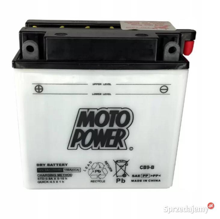 Akumulator motocyklowy MotoPower CB9B YB9B 12V Wrocław