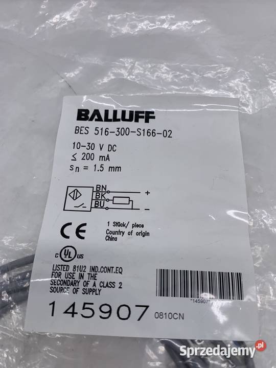 Balluff BES 516300S16602 Czujnik indukcyjny Warszawa sprzedam