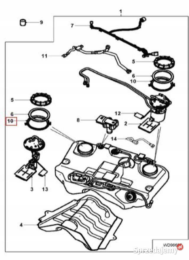NAKRĘTKA POMPY PALIWA JAGUAR XTYPE C2S34904 Części montażowe