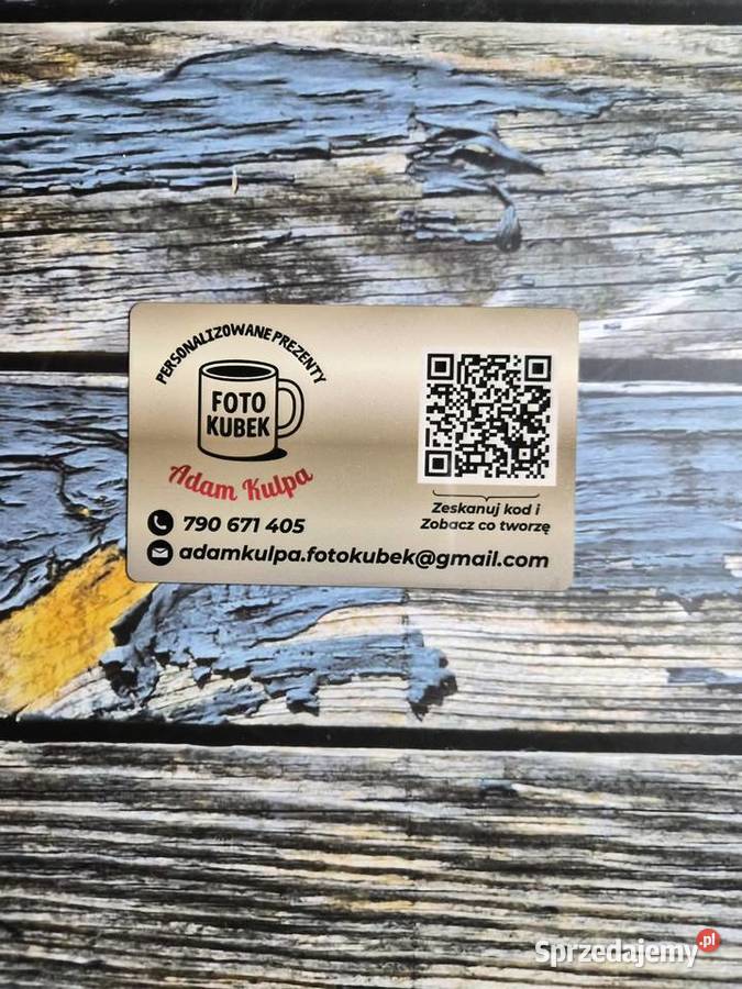 Wizytówki metalowe aluminiowe PREMIUM Warszawa sprzedam