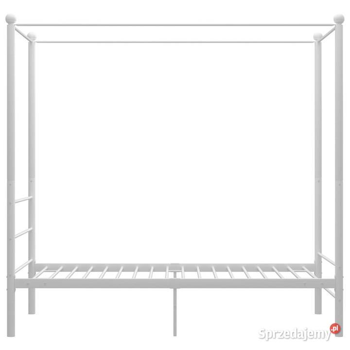 Rama łóżka z baldachimem biała metalowa 90 x 200 Warszawa sprzedam