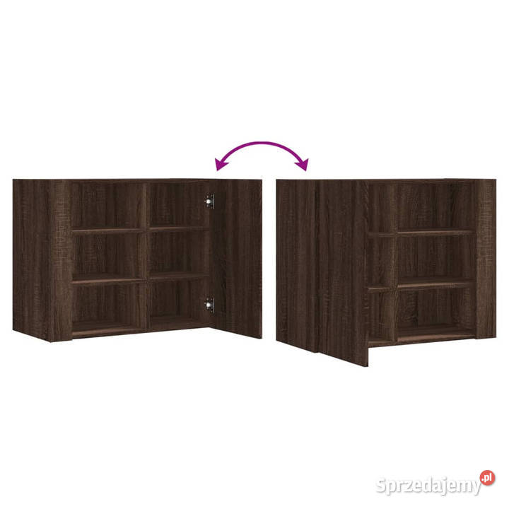 Szafka wisząca brązowy dąb 75x35x60 WM848429 Warszawa sprzedam