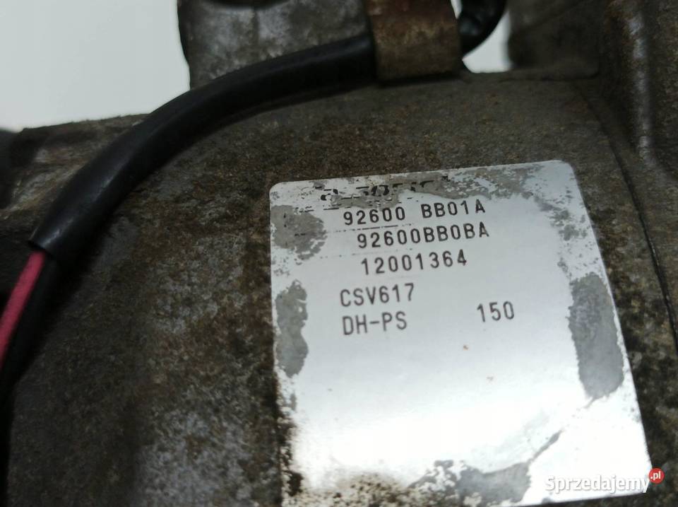SPRĘŻARKA KLIMATYZACJI 92600BB01A 16 16V Nissan