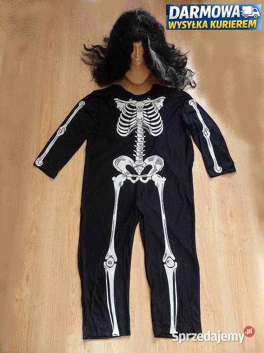 Duży Kostium Kościotrup Peruka Made in USA Rzeszów