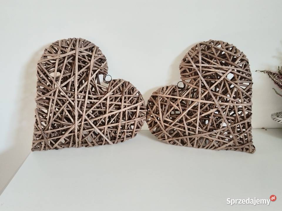 Serca z wikliny papierowej 3D 30 lubelskie Jaroszewice-Kolonia