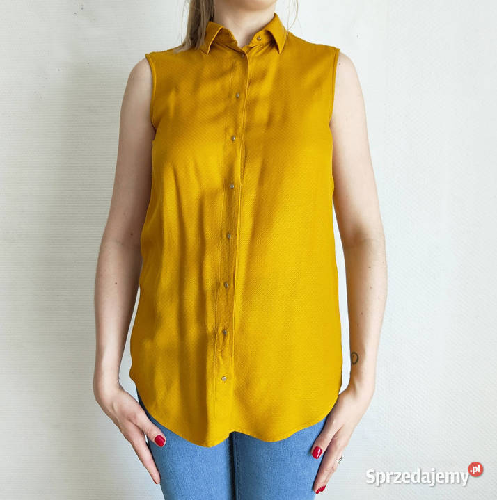 Bluzka Massimo Dutti 36 S miodowa koszula żółta Szczecin