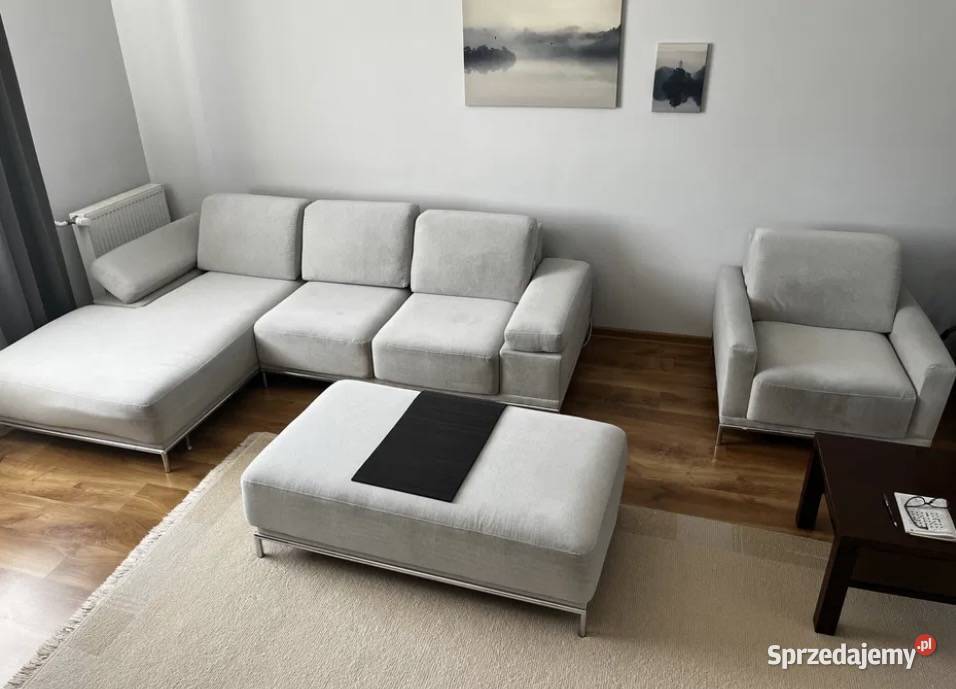 Sprzedam narożnik fotel dostawka stolik kolor Grójec sprzedam