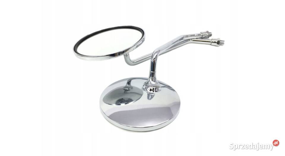 LUSTERKA DO MOTOCYKLA SKUTERA OKRĄGŁE CHROM M 10 śląskie Sosnowiec