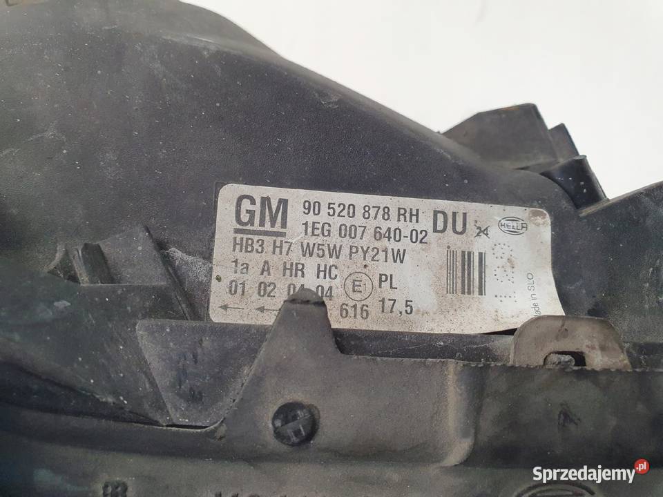 LAMPA PRAWA Opel Astra G II 9809r PRZEDNIA prawy Lampy przednie Chełm