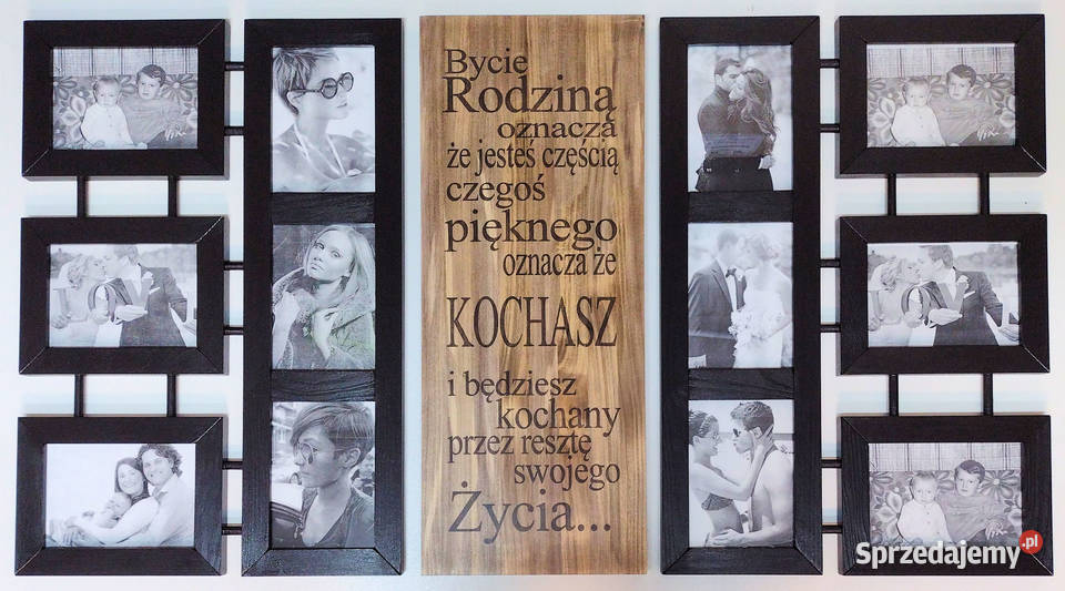 Multirama z drewna zestaw Ramek na zdjęcia 13x18 mazowieckie