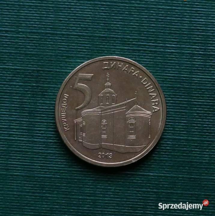 SERBIA 5 dinarów 2013r śląskie Gliwice sprzedam