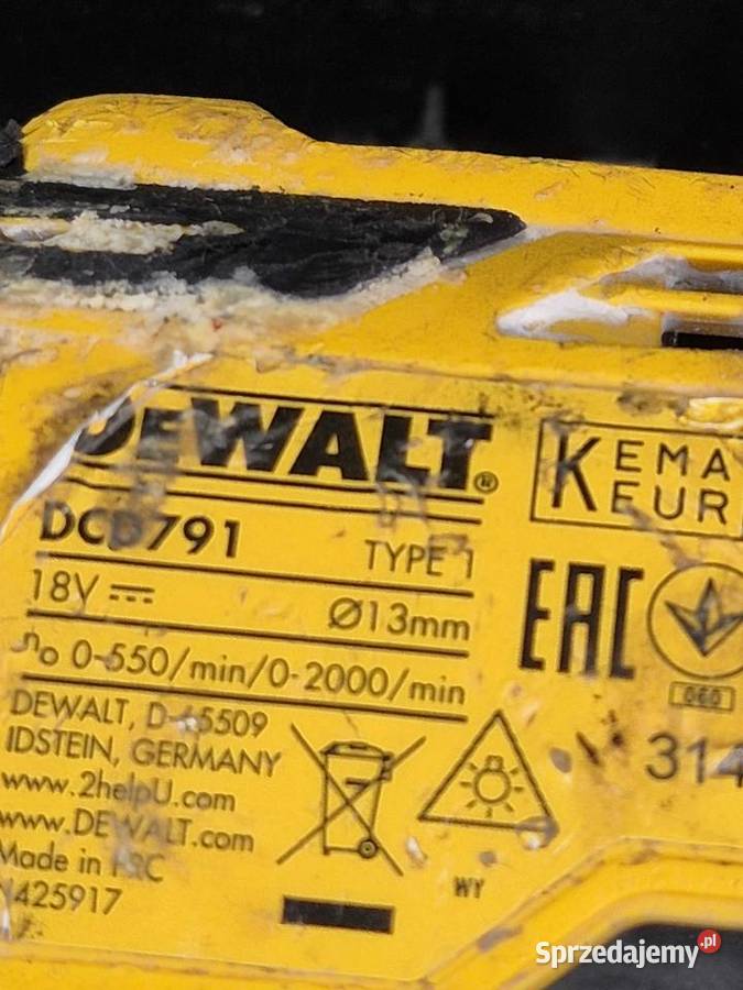 DeWalt z serii 18V XR wiertarkowkrętarka udarowa łódzkie Poddębice