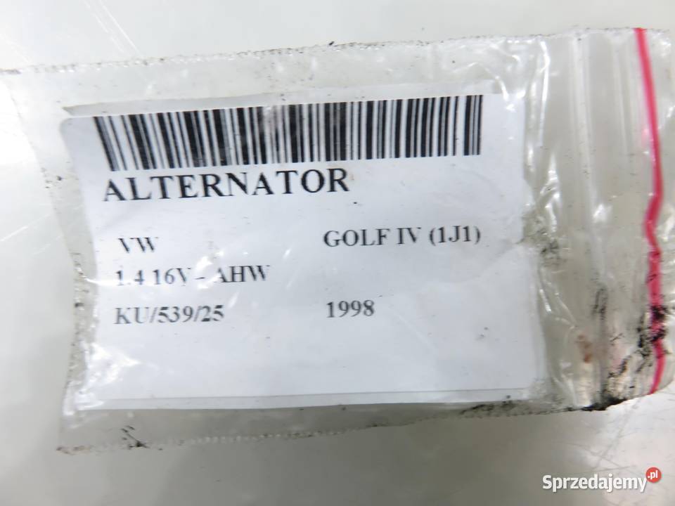 ALTERNATOR VW GOLF IV 14 16V AHW sprzedam