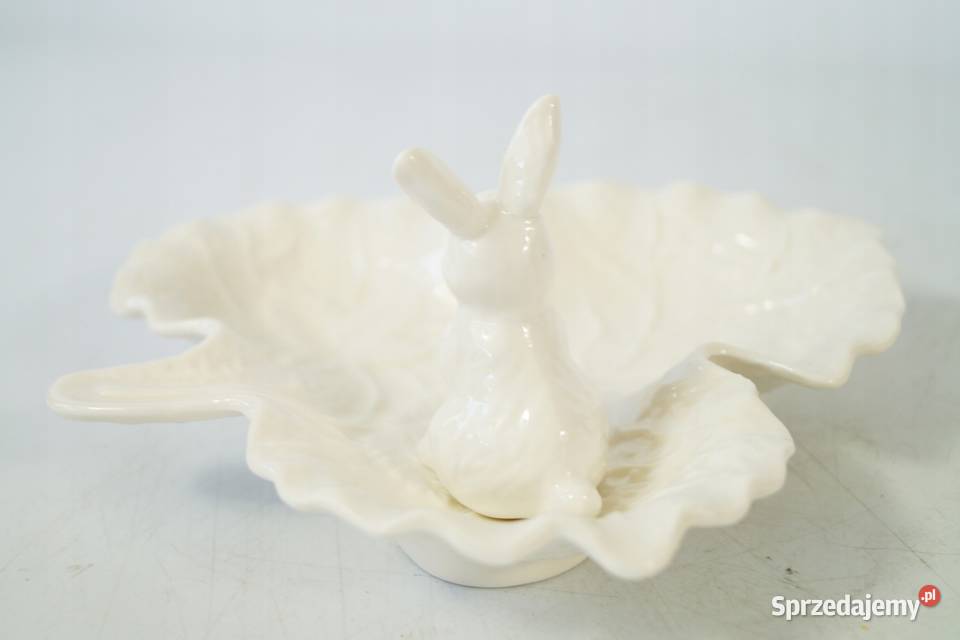 Patera porcelanowa królik zając wielkanoc Gizałki