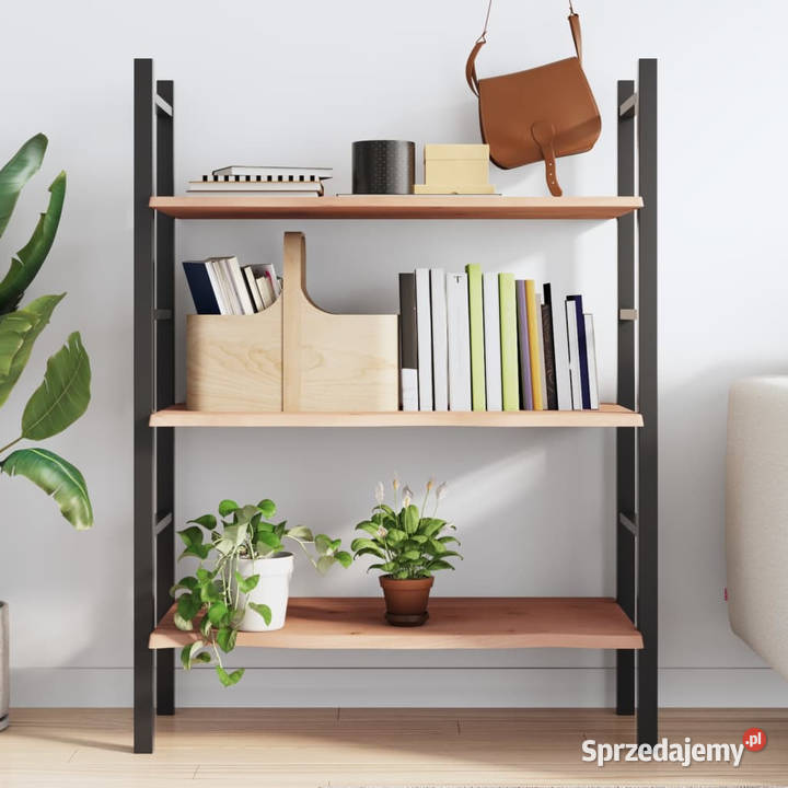 Półka 80x40x2 surowe lite drewno dębowe WM363545 Półki