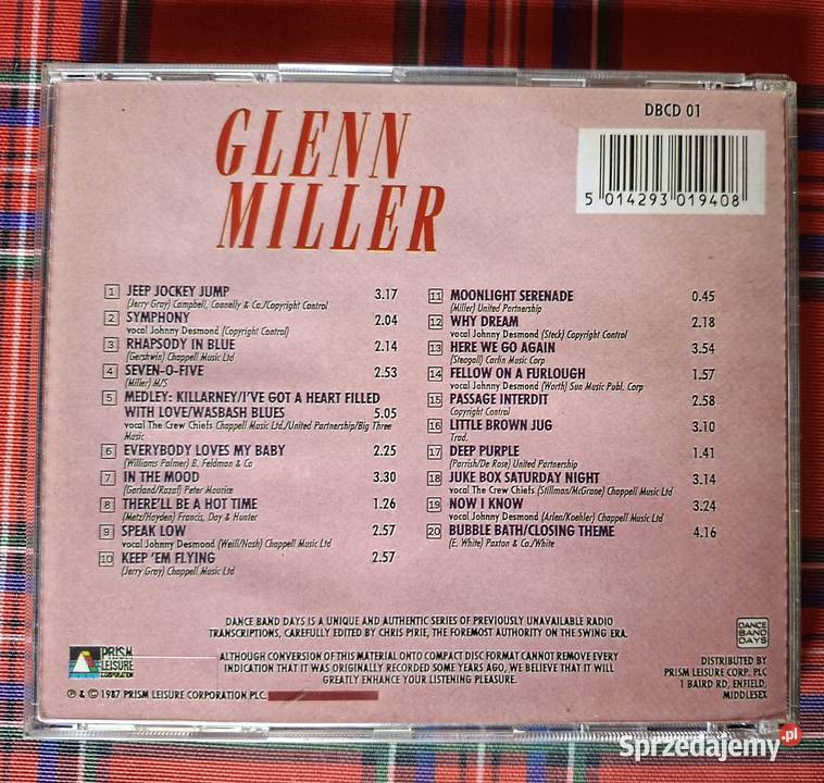 Glenn Miller the Army Airforce Orchestra The Kraków sprzedam