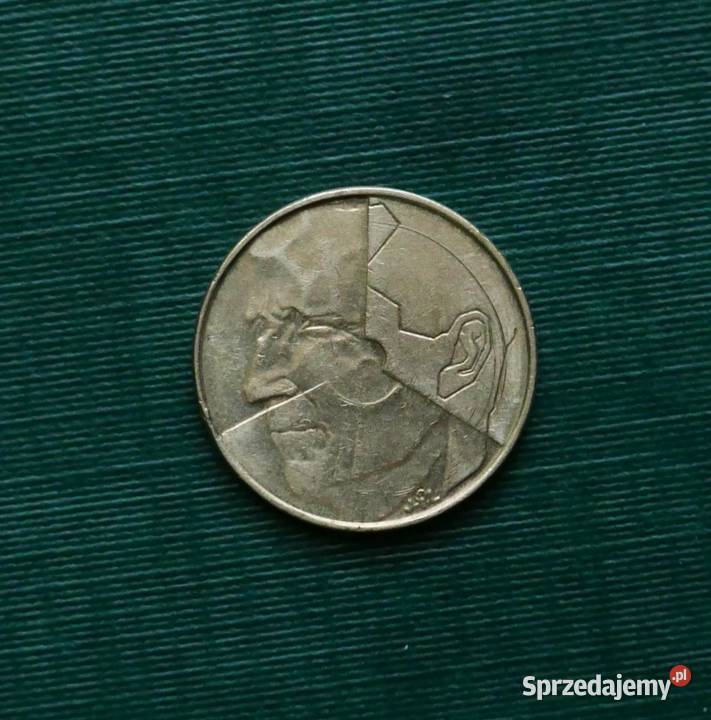 BELGIA 5 franków 1993r Napis francusku BELGIQUE Gliwice sprzedam