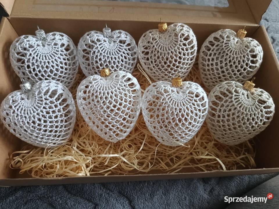 Serduszka szydełkowe Śrem sprzedam