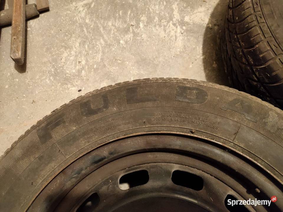 Koła stalowe 14x6jj z oponami letnimi Toyota śląskie Bielsko-Biała sprzedam