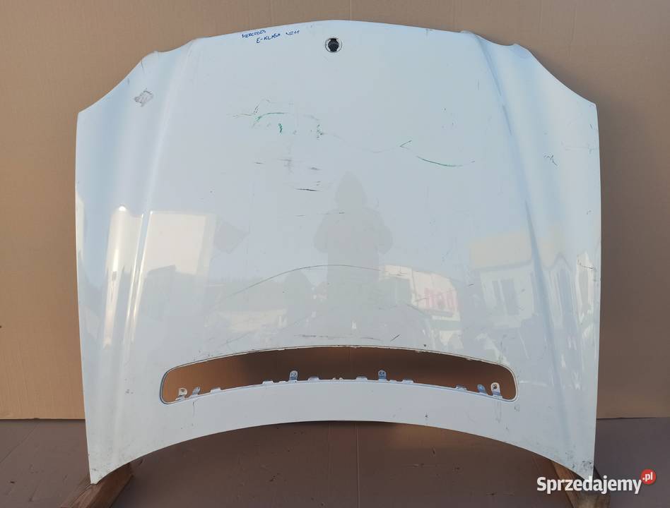 MERCEDES EKLASA W211 MASKA POKRYWA SILNIKA Bieleń