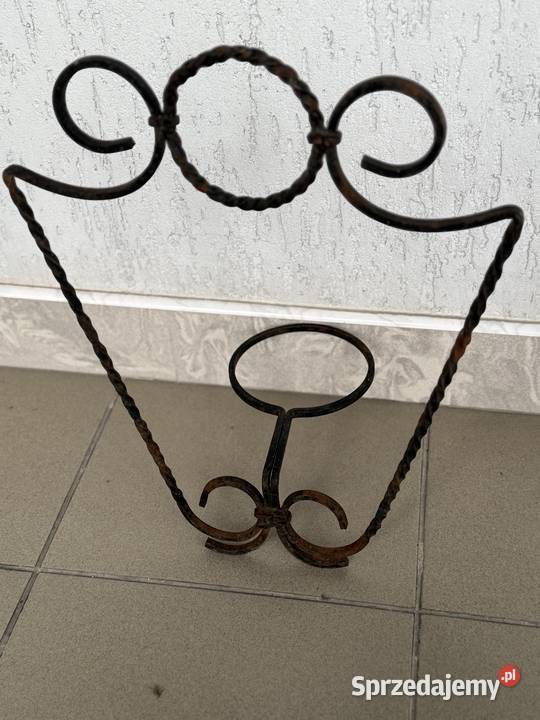 Kwietnik wiszacy z kutego zelaza Lublin