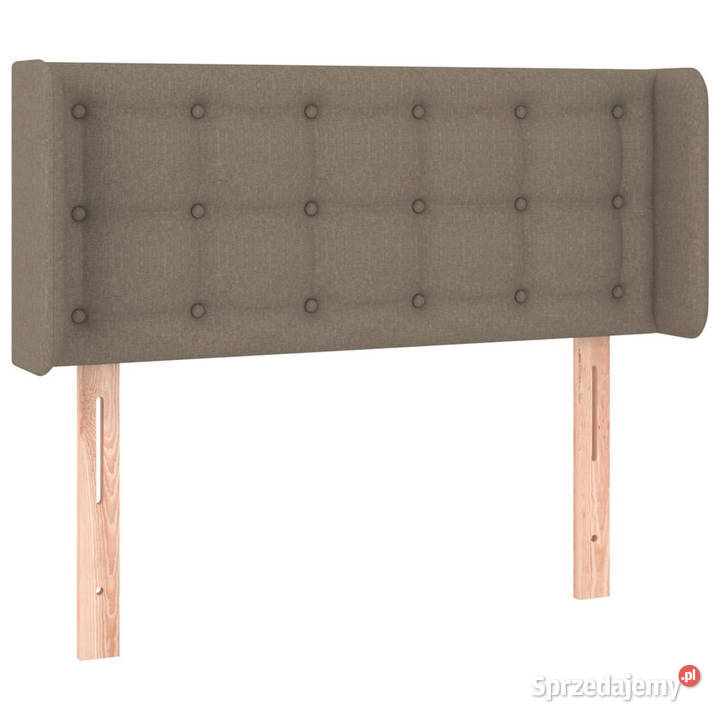 Zagłówek do łóżka z LED taupe 83x16x7888 tkanina Warszawa