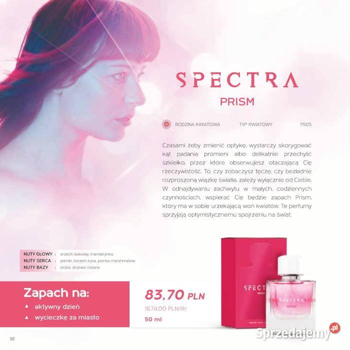 Perfumy Damskie Spectra Pour Femme 50ml 24 NOWE Kraków