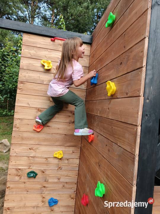 Plac zabaw małpi gaj ślizg huśtawki ścianka Bliżyn